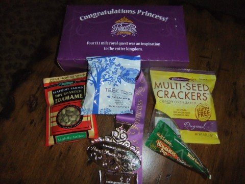 Princess Half-Marathon Snack Box and Medal