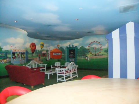"Carnival" room in the Epcot Wonders of Life Pavilion