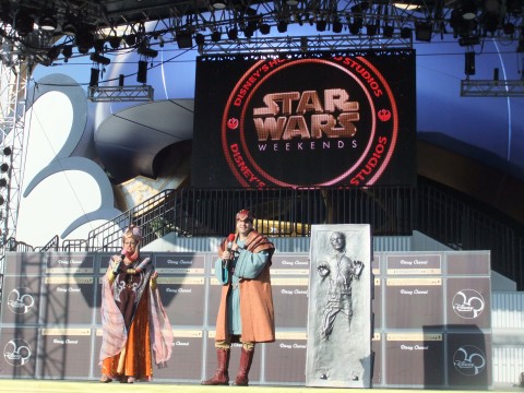 Star Wars Weekends stage in front of the "Hat"