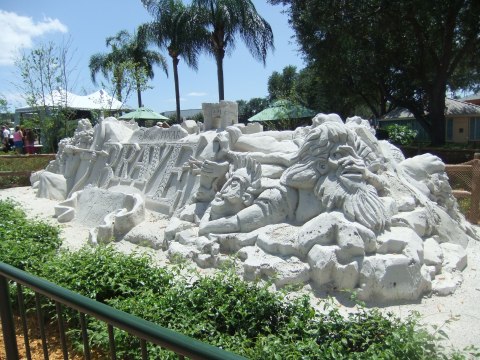 "Brave" Sand Sculpture in Epcot