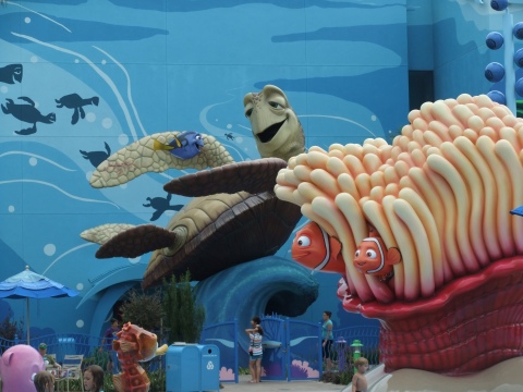 Part of the main pool area at the Art of Animation Resort 